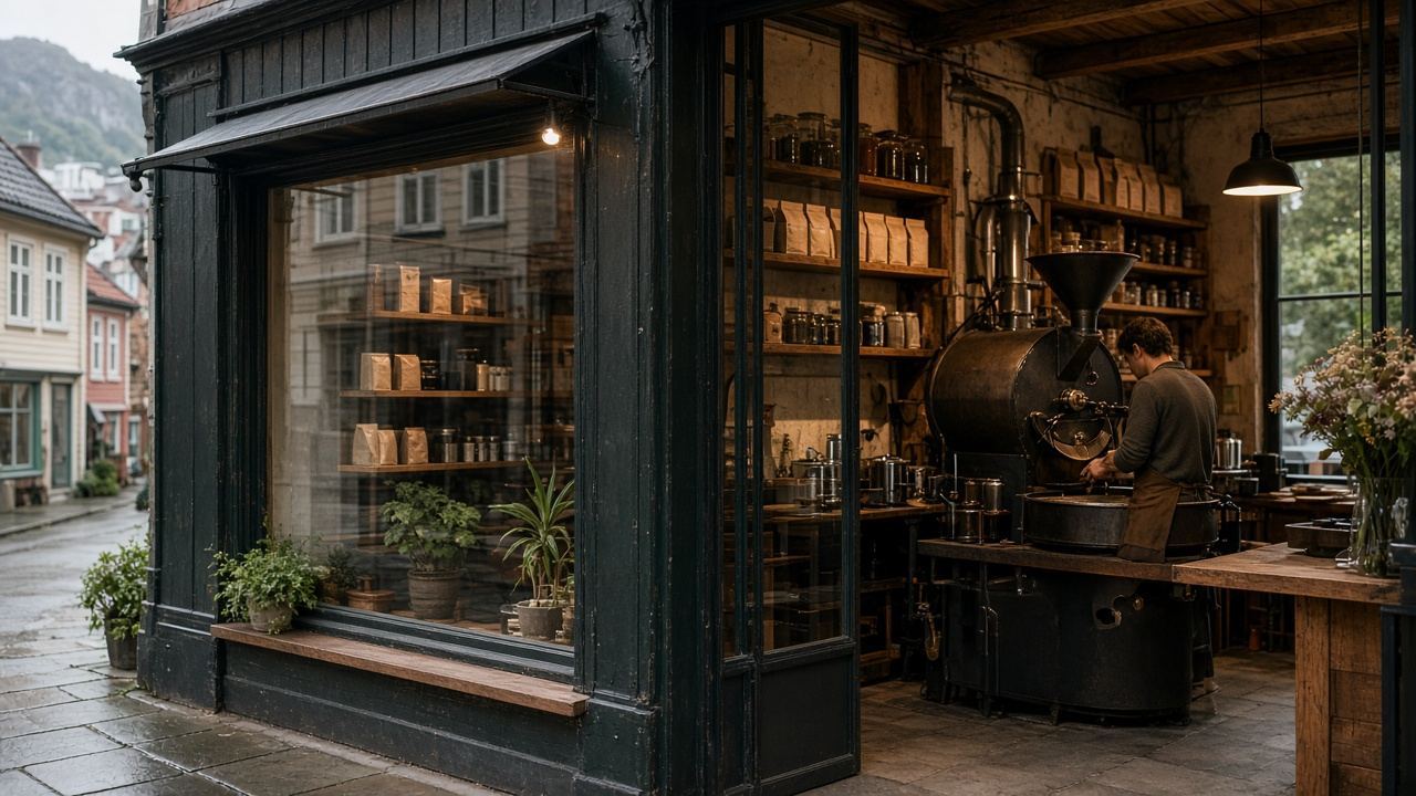 Coffee shop / small specialty roastery workspace at Roastery Epitelappo