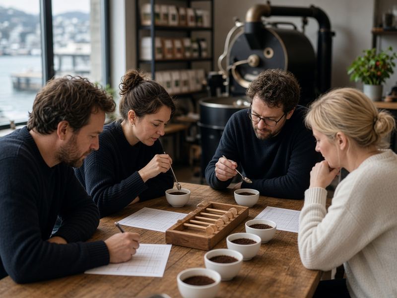 Cupping nights at Roastery Epitelappo